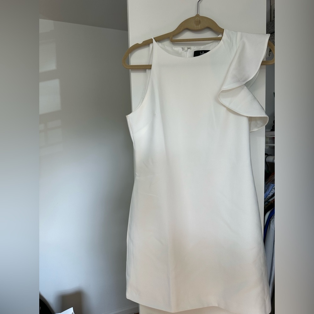 Dinah White One Shoulder Dress